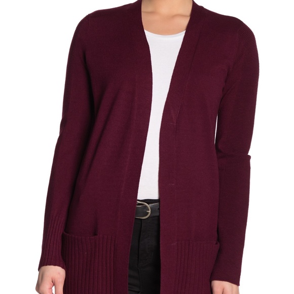 Devotion By Cyrus Ribbed Sleeve Cozy Cardigan - Picture 4 of 14